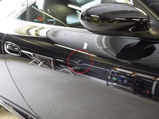 ポルシェ 911-996GT3のデントリペア位置