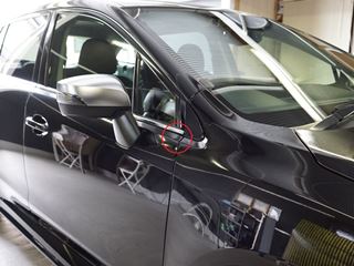 レヴォーグ ドアのデントリペア位置