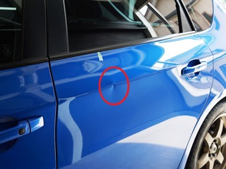 ドアのデントリペア例