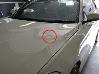 ボンネットのデントリペア例