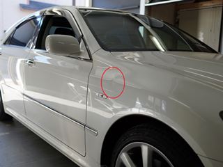 クラウンのデントリペア位置