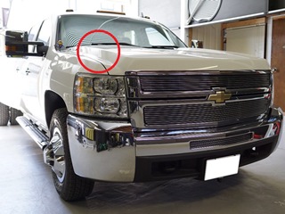 シボレー シルバラードのデントリペア位置