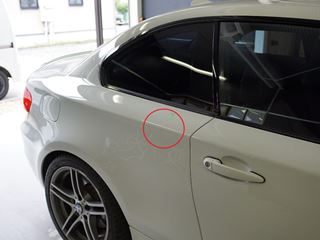 BMW 1シリーズのデントリペア位置