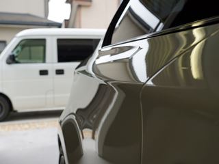 BMW 1シリーズのデントリペア後