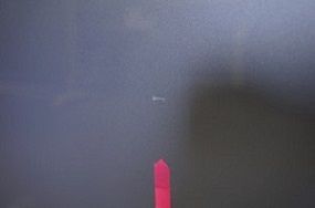 デントリペア施工前、塗装表面の確認